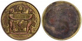 FRANCIA - Napoleone III (1852-1870) - Medaglia - 1867 - Esposizione Internazionale di Parigi - Allegoria Opus: Massonnet Ø: 67 mm. - (MD g. 112) - BB+...