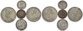 Estere - Lotto di 5 monete - Varie
