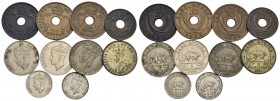 Estere - GRAN BRETAGNA - Lotto di 10 monete Est Africa - BB÷SPL
