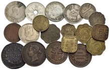 Estere - GRAN BRETAGNA - Lotto di 19 monete Colonie Inglesi - MB÷SPL