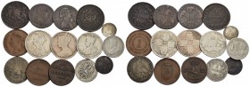 Estere - GRAN BRETAGNA - Lotto di 8 monete assieme ad altre 7 (Norvagia, Messico, ecc.) - Lotto di 15 monete - med. BB