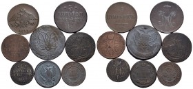 Estere - RUSSIA - Lotto di 8 monete tutte diverse - Varie