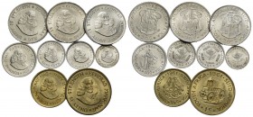 Estere - SUD AFRICA - 20,10, 5, 2 e 1/2, 1 e 1/2 centesimi - Lotto di 9 monete - FDC
