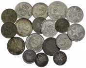 Estere - SUD AMERICA - Lotto di 18 monete in Ag. - Varie
