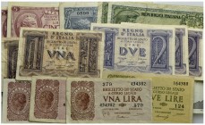 Cartamoneta-Italiana - Lotto di 24 banconote - - BB÷SPL