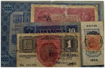 Cartamoneta-Estera - Lotto circa 10 banconote Austria primi '900 - - MB÷BB