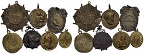 Medaglie - Lotto di 7 medagliette con appiccagnolo - - med. BB