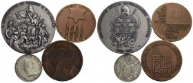 Medaglie Estere - Lotto di 4 medaglie (Ag g. 277) - FDC