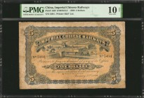 CHINA--EMPIRE

(t) CHINA--EMPIRE. Imperial Chinese Railways. 5 Dollars, 1899. P-A60. PMG Very Good 10 Net. Repaired, Severed & Reattached.

(S/M#S...