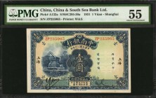 CHINA--REPUBLIC

(t) CHINA--REPUBLIC. China & South Sea Bank Limited. 1 Yuan, 1931. P-A132a. PMG About Uncirculated 55.

(S/M#C295-30a). Printed b...