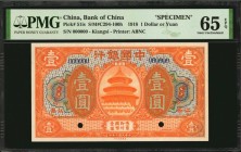 CHINA--REPUBLIC

(t) CHINA--REPUBLIC. Lot of (3) Bank of China. 1, 5 & 10 Dollars, 1918. P-51is, 52is & 53is. Specimens. PMG Choice Uncirculated 63 ...