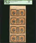 CHINA--REPUBLIC

CHINA--REPUBLIC. Lot of (2) Market Stabilization Currency Bureau. 10 Coppers, 1923. P-612a. Uncut Partial Sheet of Four Notes. PCGS...