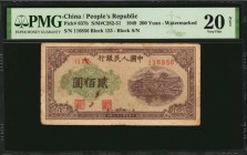 CHINA--PEOPLE'S REPUBLIC

CHINA--PEOPLE'S REPUBLIC. People's Bank of China. 200 Yuan, 1949. P-837b. PMG Very Fine 20 Net. Rust.

(S/M#C282-51). Bl...