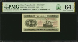 CHINA--PEOPLE'S REPUBLIC

CHINA--PEOPLE'S REPUBLIC. Lot of (3) People's Bank of China. 1, 2 & 5 Fen, 1953. P-860as, 861as & 862as. Specimens. PMG Ch...