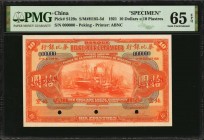 CHINA--FOREIGN BANKS

(t) CHINA--FOREIGN BANKS. Banque Belge Pour L'Etranger. 10 Dollars, 1921. P-S129s. Specimen. PMG Gem Uncirculated 65 EPQ.

(...