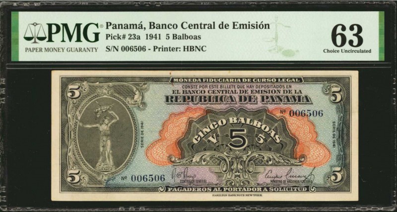 PANAMA

Rare Choice Uncirculated 5 Balboas

PANAMA. Republica de Panama. 5 B...