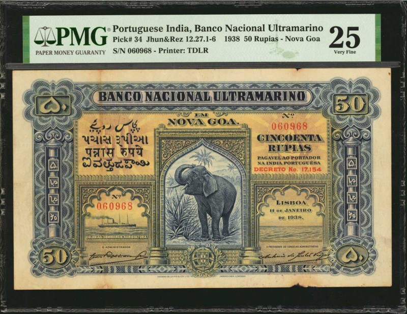 PORTUGUESE INDIA

PORTUGUESE INDIA. Banco Nacional Ultramarino. 50 Rupias, 193...