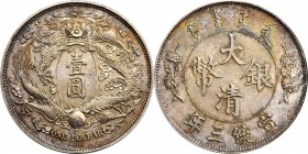 Empire General Issues

Immensely Popular Long Whisker Pattern Dollar One of the Finest Examples Seen

(t) CHINA. Silver Long-Whisker Dragon Dollar...
