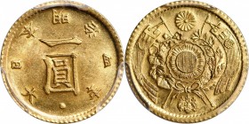 JAPAN

JAPAN. Yen, Year 4 (1871). Osaka Mint. Mutsuhito (Meiji). PCGS MS-64 Gold Shield.

Fr-49; KM-Y-9; JNDA-01-5. High Dot variety. Attractively...