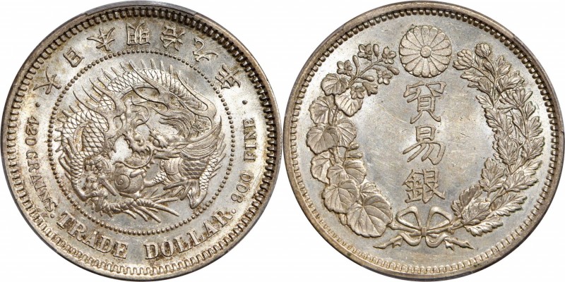 JAPAN

JAPAN. Trade Dollar, Year 9 (1876). Osaka Mint. Mutsuhito (Meiji). PCGS...