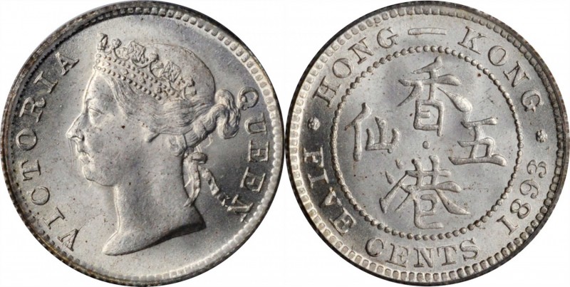 HONG KONG

(t) HONG KONG. 5 Cents, 1893. London Mint. Victoria. PCGS MS-66.
...
