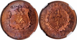BRITISH NORTH BORNEO

BRITISH NORTH BORNEO. 1/2 Cent, 1886-H. Heaton Mint. NGC SP-66 Red Brown.

KM-1. The prooflike fields exhibit flashy surface...
