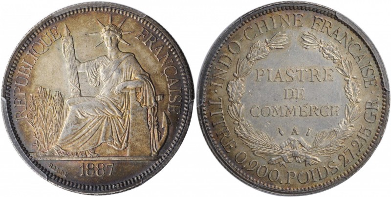 FRENCH INDO-CHINA

FRENCH INDO-CHINA. Piastre, 1887-A. Paris Mint. PCGS MS-62 ...