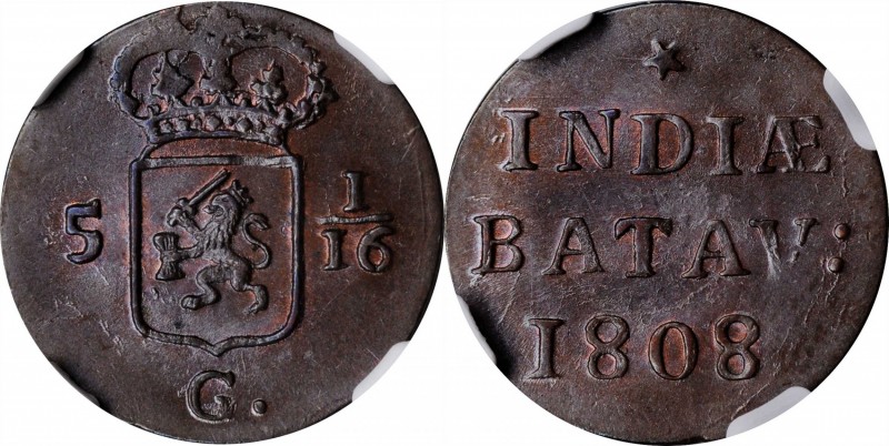 NETHERLANDS EAST INDIES

NETHERLANDS EAST INDIES. Batavian Republic. Duit, 180...