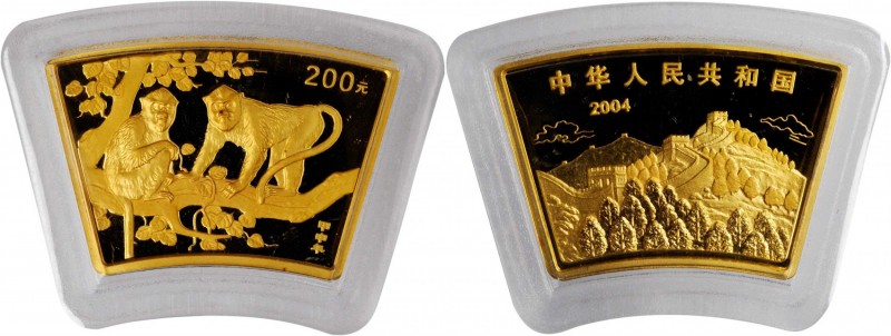 Lunar Issues

CHINA. 200 Yuan, 2004. Lunar Series, Year of the Monkey. GEM PRO...