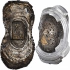 Sycee

(t) CHINA. Yuansi Changyuankezi. Fine Silk Oval Ingots. Silver 9 Tael Ingot, ND. Graded "AU" by Zhong Qian Ping Ji Grading Company.

BMC-Cl...