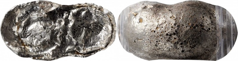 Sycee

(t) CHINA. Yuansi Changyuankezi. Fine Silk Oval Ingots. Silver 2.25 Tae...