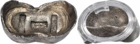 Sycee

(t) CHINA. Yunnan Mati Yin. Provincial Horseshoe Ingots. Silver 10.75 Tael Ingot, ND. Graded "AU" by Zhong Qian Ping Ji Grading Company.

B...