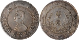 Sun Yat-sen/"Memento" & Li Yuanhong types (L&M 42-62 / 1026)

(t) CHINA. Dollar, ND (1927). PCGS Genuine--Scratch, EF Details Gold Shield.

L&M-60...