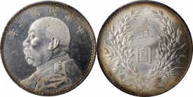 Year 3/1914 (L&M: 63-73 / 858-860)

A Stunning Gem Survivor of this Popular Doubled-Eye Variety

(t) CHINA. Dollar, Year 3 (1914). PCGS MS-65+ Gol...