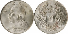 Year 3/1914 (L&M: 63-73 / 858-860)

(t) CHINA. Dollar, Year 3 (1914). PCGS MS-63+ Gold Shield.

L&M-63; K-646; KM-Y-329; WS-0174-8. Triangle Yuan ...