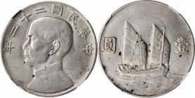 Year 19 to 23 (1930-1934)

CHINA. Dollar, Year 22 (1933). NGC AU-58.

L&M-109; K-623; KM-Y-345; WS-0145a. A popular and difficult date in the brie...