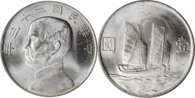 Year 19 to 23 (1930-1934)

(t) CHINA. Dollar, Year 23 (1934). PCGS MS-64.

L&M-110; K-624; KM-Y-345; WS-0146. Dazzling and radiant, with a supreme...