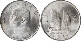 Year 19 to 23 (1930-1934)

(t) CHINA. Dollar, Year 23 (1934). PCGS MS-64.

L&M-110; K-624; KM-Y-345; WS-0146. Rather sharp and alluring, this radi...