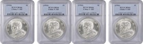 Year 19 to 23 (1930-1934)

(t) CHINA. Duo of Dollars (2 Pieces), Year 23 (1934). Both PCGS MS-64 Certified.

L&M-110; K-624; KM-Y-345; WS-0146. Bo...