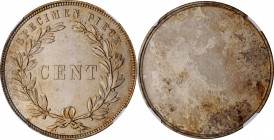 Chekiang

(t) CHINA. Silvered Bronze Uniface Cent Trail, ND (ca. 1895). Soho (Birmingham) Mint. NGC Unc Details--Corrosion.

Sweeny-Adv 22; Wright...