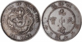 Chihli (Pei Yang)

CHINA. Chihli (Pei Yang). 7 Mace 2 Candareens (Dollar), Year 34 (1908). PCGS EF-40 Gold Shield.

L&M-465A; K-209; KM-Y-73.3; WS...
