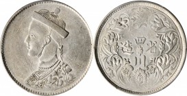 Szechuen-Tibet

(t) CHINA. Szechuan-Tibet. Rupee, ND (1911-33). PCGS AU-55 Gold Shield.

L&M-359; KM-Y-3.2; WS-0758-1. Variety with collar, vertic...