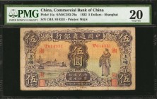 CHINA--REPUBLIC

CHINA--REPUBLIC. Commercial Bank of China. 5 Dollars, 1932. P-14a. PMG Very Fine 20.

(S/M#C293-70a). Printed by W&S. Shanghai. P...