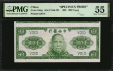 CHINA--REPUBLIC

(t) CHINA--REPUBLIC. Central Bank of China. 1000 Yuan, 1945. P-290sp. Specimen Proof. PMG About Uncirculated 55.

(S/M#C300-264)....