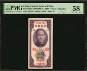 CHINA--REPUBLIC

CHINA--REPUBLIC. Lot of (2) Central Bank of China. 10 Cents, 1930. P-323a. Consecutive. PMG Choice About Uncirculated 58.

A cons...