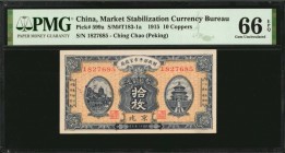 CHINA--REPUBLIC

CHINA--REPUBLIC. Market Stabilization Currency Bureau. 10 Coppers, 1915. P-599a. PMG Gem Uncirculated 66 EPQ.

Ching Chao. Peking...