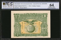 CHINA--REPUBLIC

(t) CHINA--REPUBLIC. Lot of (4) The Gwa Swarmwun Yiach Bank. 1 Dollar, 1914. P-Unlisted. Commercial Private Issue. Remainders. PCGS...