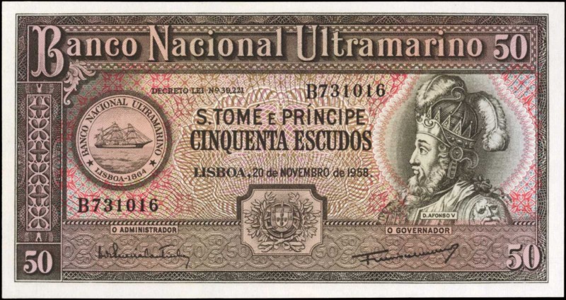 SAINT THOMAS & PRINCE

SAINT THOMAS & PRINCE. Banco Nacional Ultramarino. 50 E...