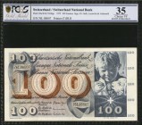 SWITZERLAND

SWITZERLAND. Switzerland National Bank. 100 Franken, 1972. P-49n. PCGS GSG Choice Very Fine 35.

Printed by TDLR.

Estimate: $ 50 -...