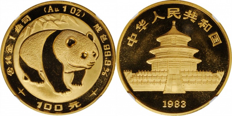 Pandas Issues

CHINA. Gold 100 Yuan, 1983. Panda Series. NGC MS-66.

Fr-B4; ...